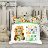 Lion Reading Pillow With Pocket