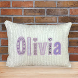 Personalized Lavender Name Pillow for Girls