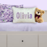 Personalized Lavender Name Pillow for Girls