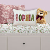 Personalized Name Pillow - Chenille With Appliques