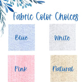 Personalized Name Pillow - Chenille With Pastel Design