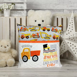Construction Reading Pillow With Pocket