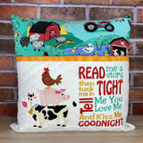 Farm Animals Reading Pillow - Personalized