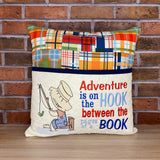 Fishing Reading Pillow With Pocket