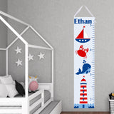 Personalized Growth Chart - Nautical Design