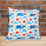 Whale Reading Pillow With Pocket