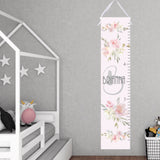 Personalized Growth Chart - Modern Floral Design
