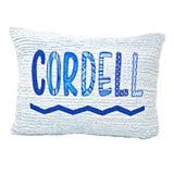 Personalized Blue Throw Pillow for Boys