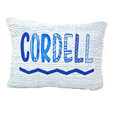Personalized  Blue Throw Pillow for Boys