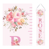 Personalized Growth Chart- Pink Floral Design