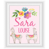 Personalized Llama Wall Decor