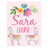 Personalized Llama Wall Decor