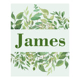 Personalized Greenery Wall Decor For Boys