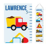 Personalized Construction Printed Growth Chart