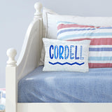 Personalized Blue Throw Pillow for Boys