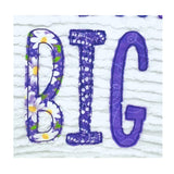 Dream Big Embroidered Throw Pillow - Purple