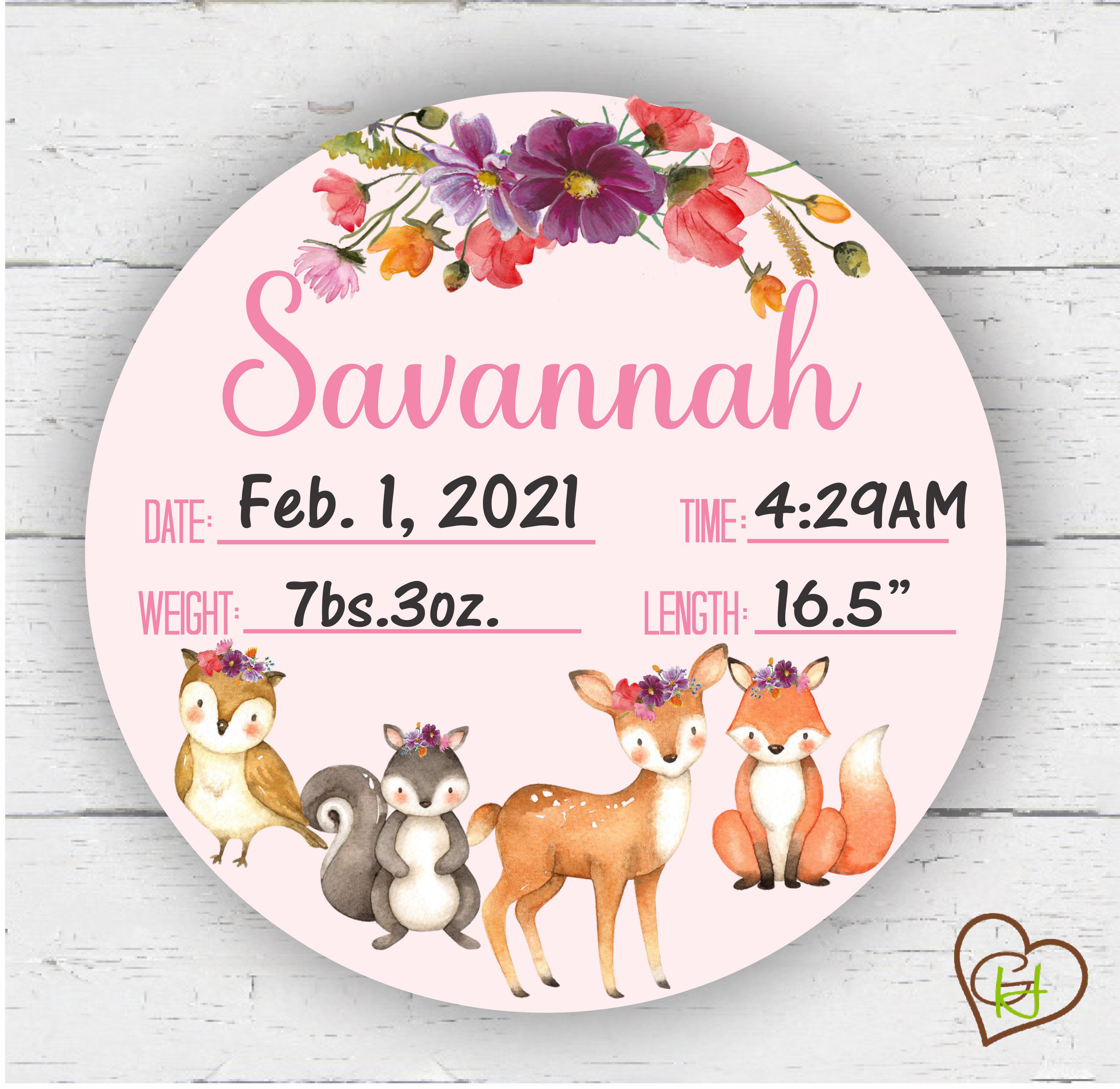 Newborn hospital photo prop