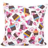 Girl Reading Pillow With Embroidered Pocket