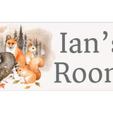 Personalized Name Sign - Woodland Animals