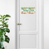 Personalized Name Sign - Boy Design - African Animals
