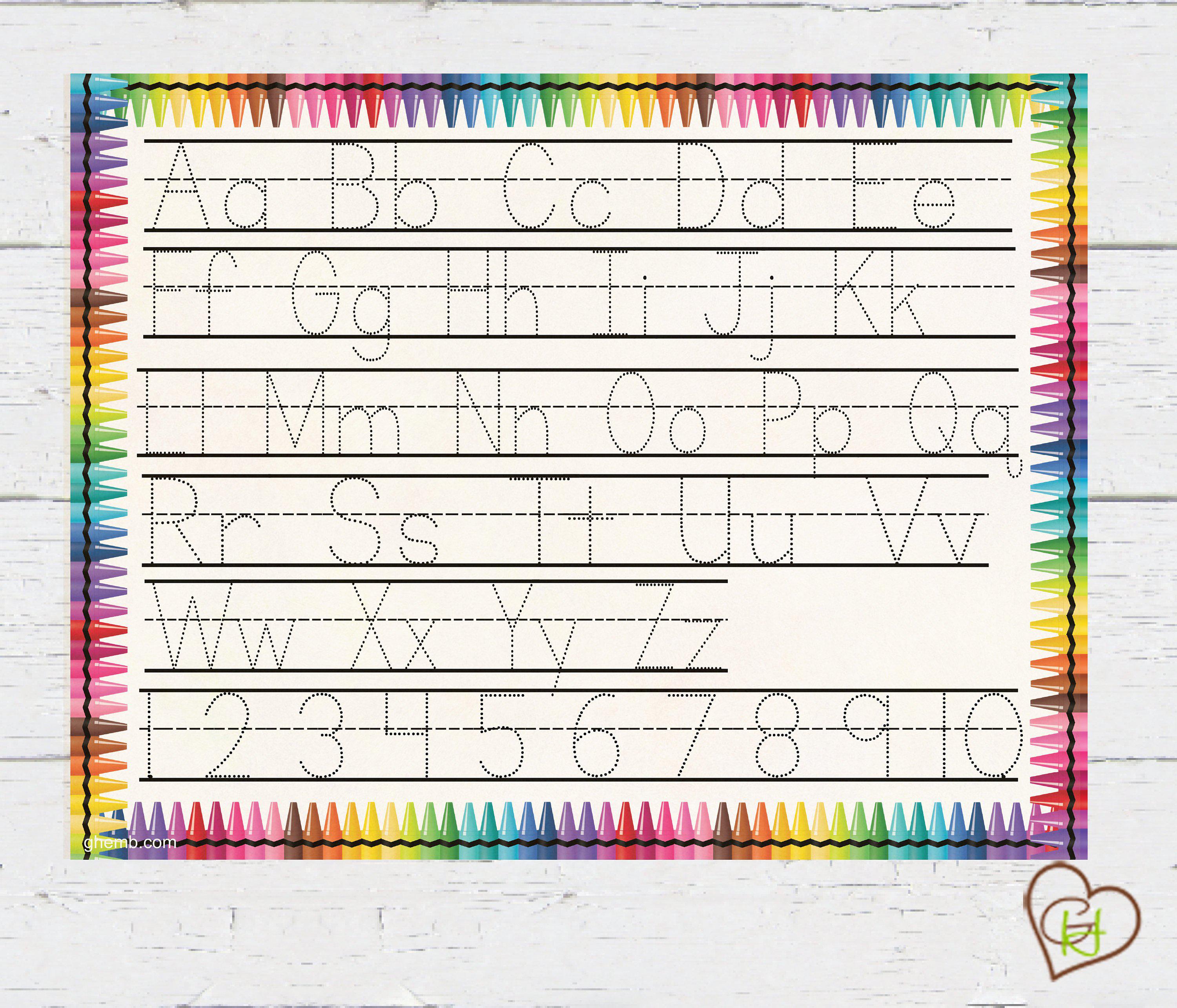 ABC and Numbers Practice Board