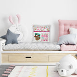 Pink Sloth Reading Pillow - Personalized