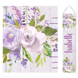 Lavender Floral Growth Chart - Personalized