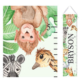 Personalized Growth Chart - Safari Animals