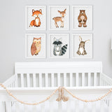 Woodland Animals Wall Art - Digital - Set Of Six