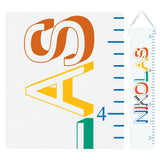 Personalized Growth Chart - Multicolor Name