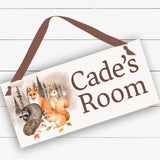 Personalized Name Sign - Woodland Animals