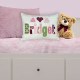 Personalized  Name Pillow - Chenille With Applique