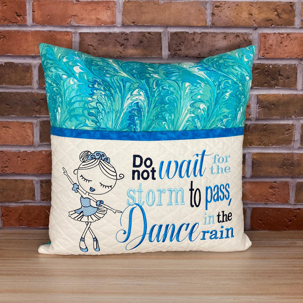 Dance In The Rain Reading Pillow