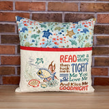 Ocean Reading Pillow With Pocket