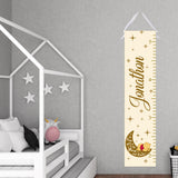 Personalized Growth Chart - Moon And Stars