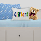 Personalized  Multi-Color Applique Name Pillow