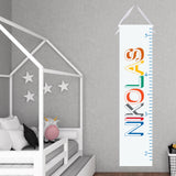 Personalized Growth Chart - Multicolor Name