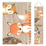 Personalized Forest Friends Printed Growth Chart