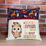 Woodland Animals Reading Pillow - Personalized
