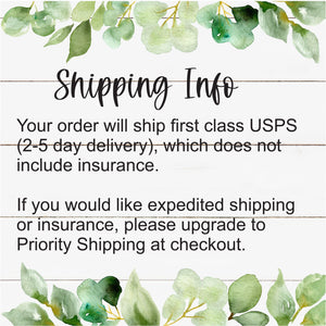 Personalized Printed Wall Decal - Pink Wildflowers