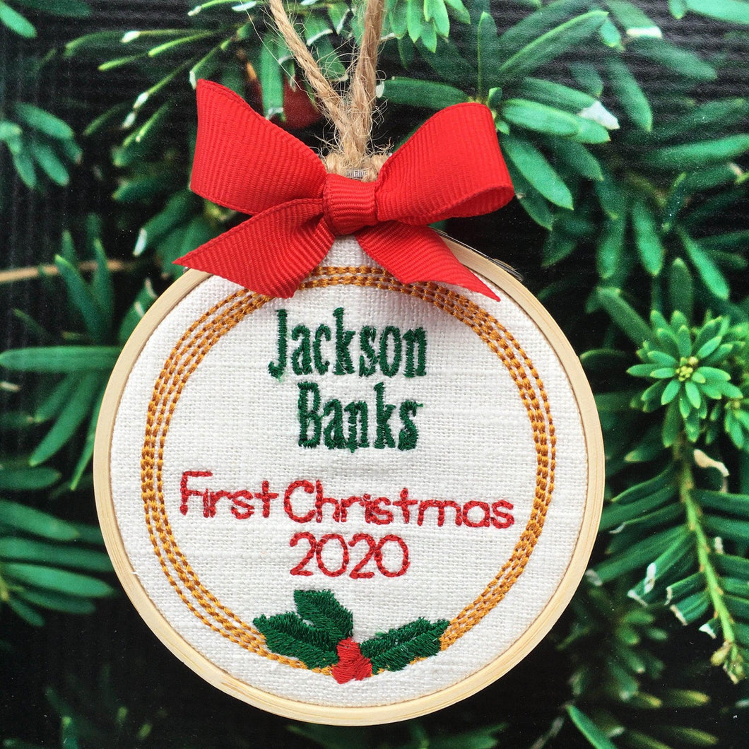 Personalized Baby's First Christmas Ornament