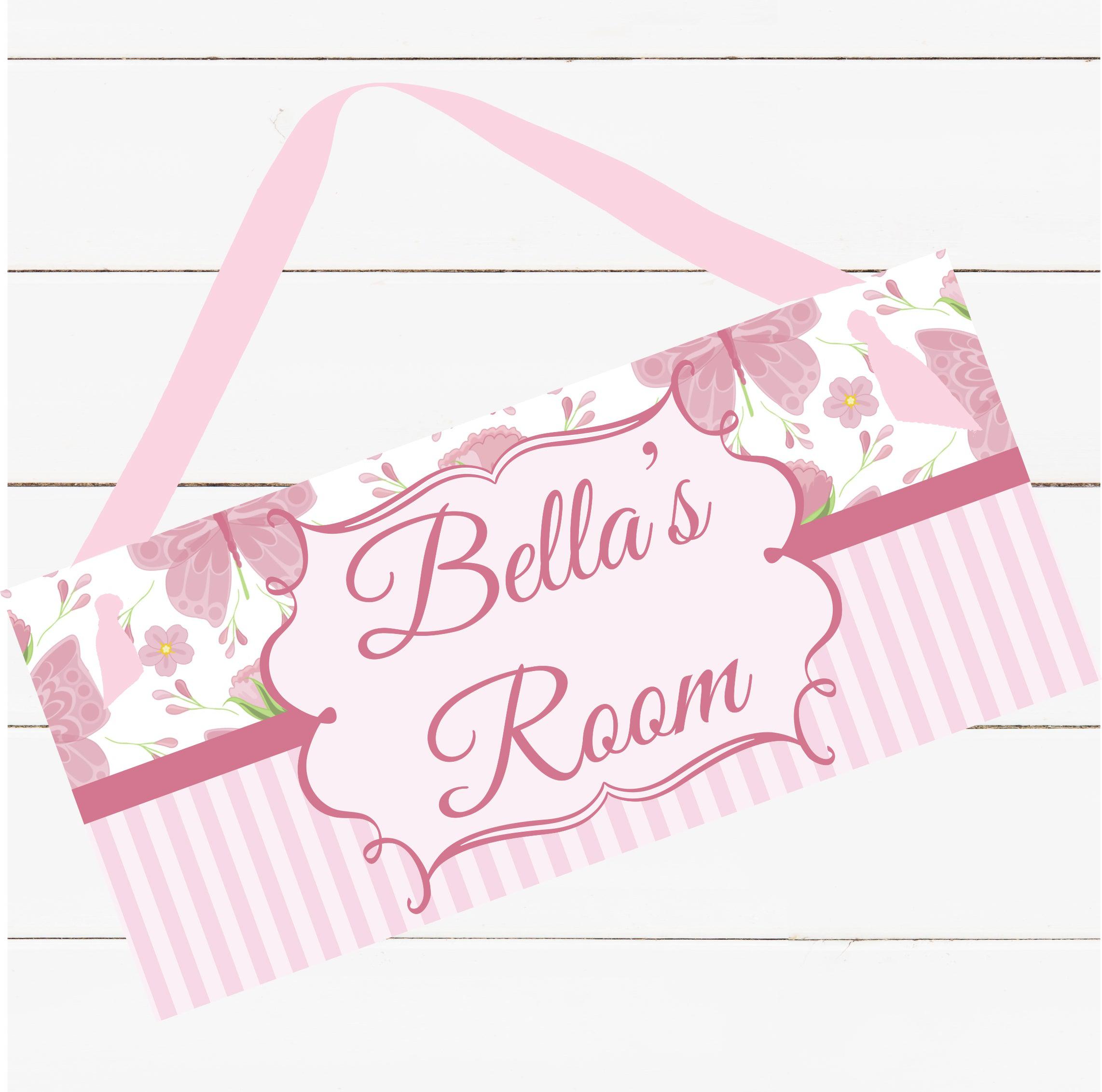 Girl Sign Style Personalized Name Sign - Pink Girl Design – ghemb.com