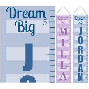 Personalized Growth Chart - Dream Big