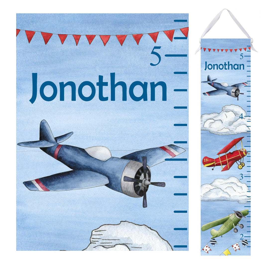 Airplanes Growth Chart - Personalized