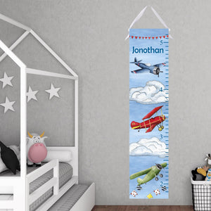 Airplanes Growth Chart - Personalized