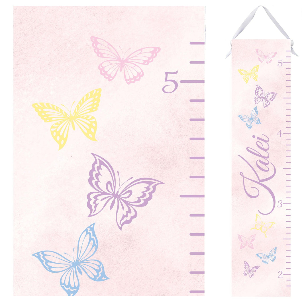 Personalized Growth Chart - Butterflies