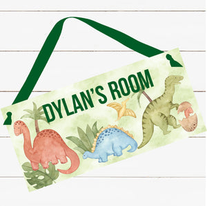 Personalized Dinosaur Name Sign