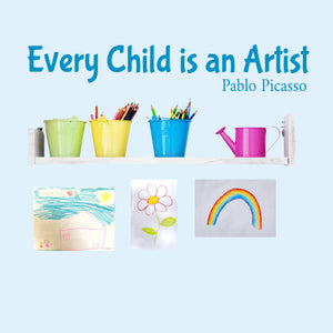 Vinyl Wall Decal - Every Child Is An Artist