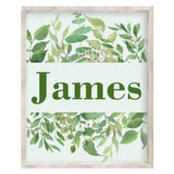 Personalized Greenery Wall Decor For Boys