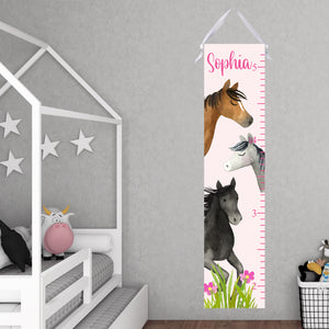 Personalized Growth Chart - Horses